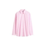 Totême Classic Tumbled Striped Shirt White/Bloom - Tops - Scandinavian Minimalist Luxury at Luxury Shoes 