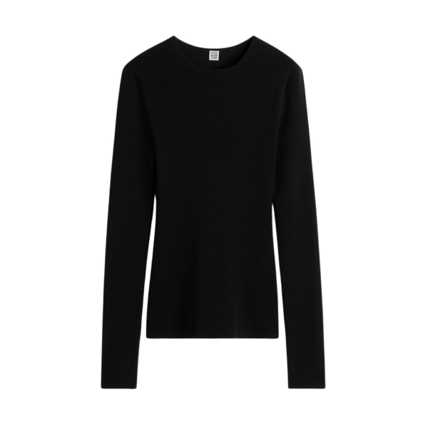 Toteme Compact Cotton Top Black