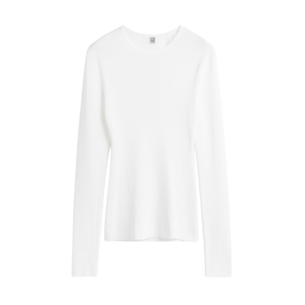 Toteme Compact Cotton Top White