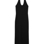 Totême Compact Knit Halter Dress Black - Dresses - Scandinavian Minimalist Luxury at Luxury Shoes 