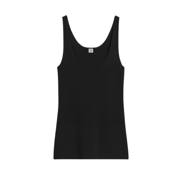 Toteme Compact Knit Tank Black