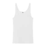 Totême Compact Knit Tank White - Tops - Scandinavian Minimalist Luxury at Luxury Shoes 