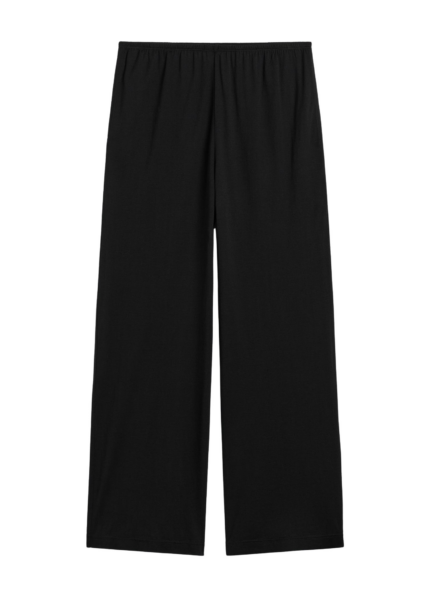 Totême Cotton Silk PJ Bottoms Black - Loungewear - Scandinavian Minimalist Luxury at Luxury Shoes 