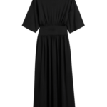 Totême Cotton Silk Tee Dress Black - Dresses - Scandinavian Minimalist Luxury at Luxury Shoes 