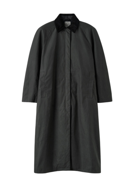 Totême Country Coat Washed Black - Coats - Scandinavian Minimalist Luxury at Luxury Shoes 