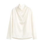 Toteme-Cowl-Neck-Blouse-White19264_nobg Totême Cowl Neck Blouse White - Tops - Scandinavian Minimalist Luxury at Luxury Shoes