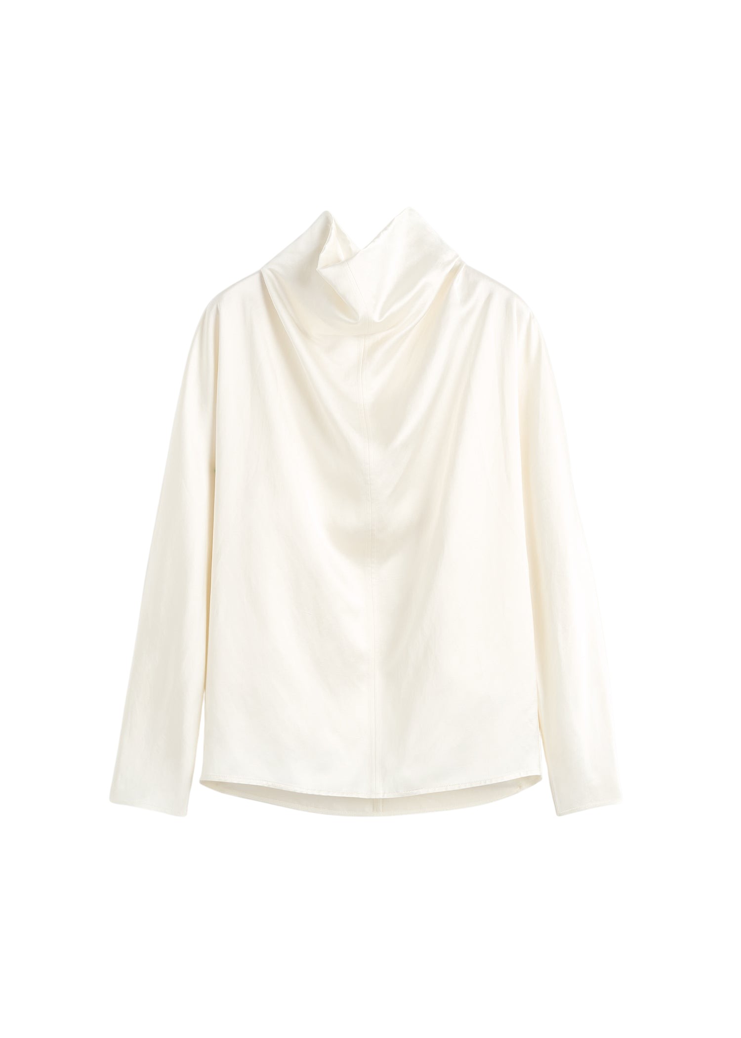 Toteme-Cowl-Neck-Blouse-White19264_nobg Totême Cowl Neck Blouse White - Tops - Scandinavian Minimalist Luxury at Luxury Shoes