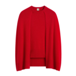 Totême Crew Cape Knit Poppy - Knitwear - Scandinavian Minimalist Luxury at Luxury Shoes 
