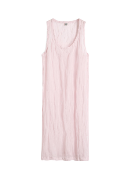 Totême Crinkled Gauze Tank Dress Bloom - Dresses - Scandinavian Minimalist Luxury at Luxury Shoes 
