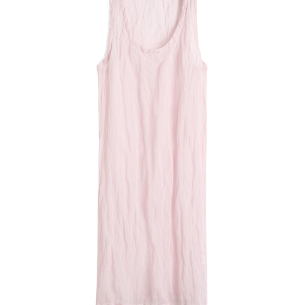 Totême Crinkled Gauze Tank Dress Bloom - Dresses - Scandinavian Minimalist Luxury at Luxury Shoes 