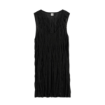 Totême Crinkled Knit Tank Black - Tops - Scandinavian Minimalist Luxury at Luxury Shoes 