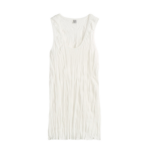 Totême Crinkled Knit Tank White - Tops - Scandinavian Minimalist Luxury at Luxury Shoes 
