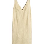Totême Crinkled Leather Dress Champagne - Dresses - Scandinavian Minimalist Luxury at Luxury Shoes 