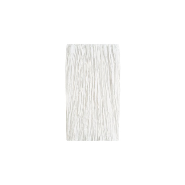 Totême Crinkled Linen Skirt White - Skirts - Scandinavian Minimalist Luxury at Luxury Shoes 
