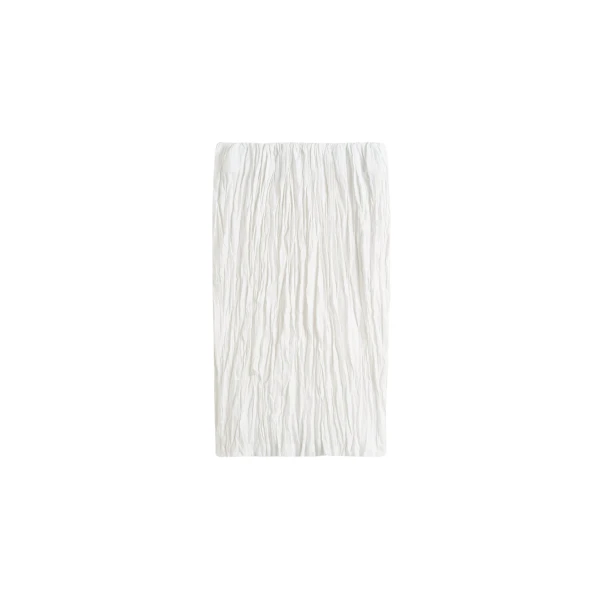 Totême Crinkled Linen Skirt White - Skirts - Scandinavian Minimalist Luxury at Luxury Shoes 