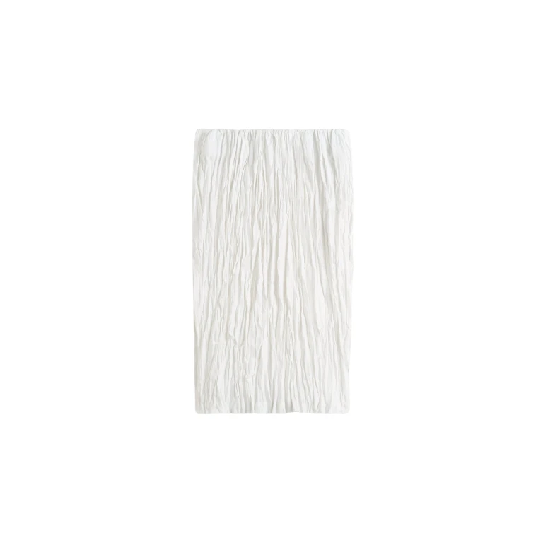 Totême Crinkled Linen Skirt White - Skirts - Scandinavian Minimalist Luxury at Luxury Shoes 