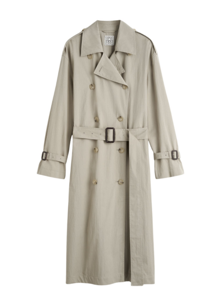 Totême Crisp Summer Trench Clay - Coats - Scandinavian Minimalist Luxury at Luxury Shoes 
