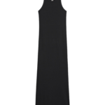 Totême Curved Rib Tank Dress Black - Dresses - Scandinavian Minimalist Luxury at Luxury Shoes 