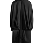 Totême Detachable Cape Evening Coat Black - Coats - Scandinavian Minimalist Luxury at Luxury Shoes 