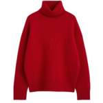 Toteme-Double-Knit-Turtleneck-Poppy72359_nobg Totême Double-Knit Turtleneck Poppy - Knitwear - Scandinavian Minimalist Luxury at Luxury Shoes