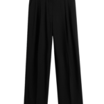 Totême Double-Pleat Fluid Trousers Black - Pants - Scandinavian Minimalist Luxury at Luxury Shoes 