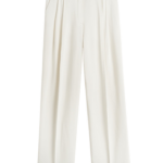 Totême Double-Pleat Fluid Trousers Ecru - Pants - Scandinavian Minimalist Luxury at Luxury Shoes 