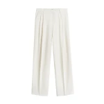 Toteme-Double-Pleat-Fluid-Trousers-Ecru24442_nobg Totême Double-Pleat Fluid Trousers Ecru - Pants - Scandinavian Minimalist Luxury at Luxury Shoes