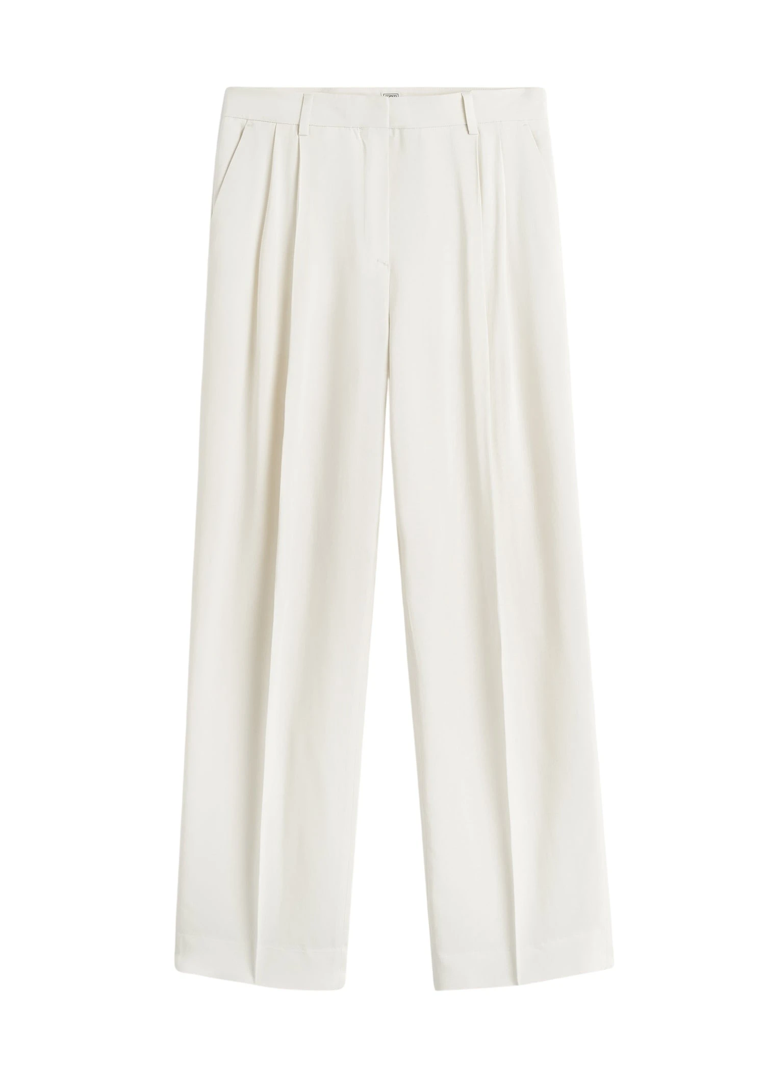 Toteme-Double-Pleat-Fluid-Trousers-Ecru24442_nobg Totême Double-Pleat Fluid Trousers Ecru - Pants - Scandinavian Minimalist Luxury at Luxury Shoes