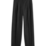 Totême Double-Pleat Winter Trousers Charcoal - Pants - Scandinavian Minimalist Luxury at Luxury Shoes 