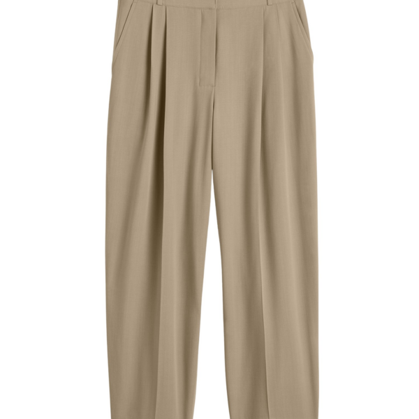 Toteme Draped Balloon Trousers Overcast Beige