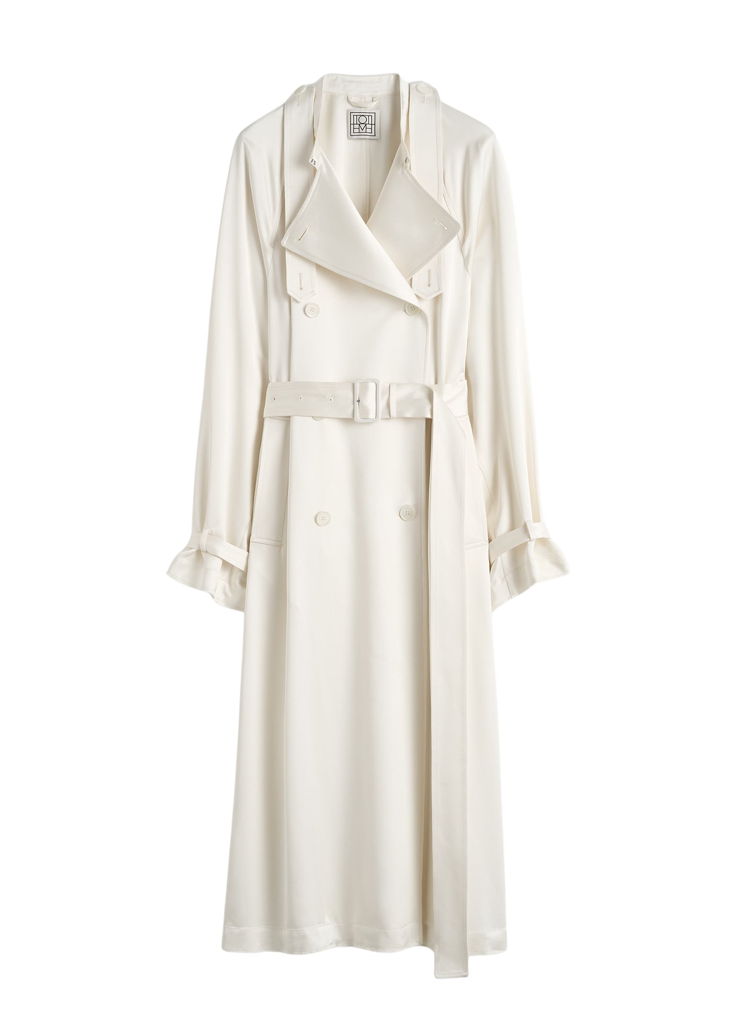 Toteme-Draped-Satin-Trench-Off-White41452_nobg Totême Draped Satin Trench Off-White - Coats - Scandinavian Minimalist Luxury at Luxury Shoes