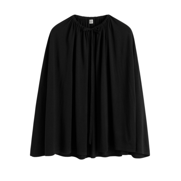 Toteme Drawstring Cape Black