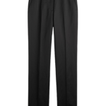 Totême Easy Raw Edge Trousers Black - Pants - Scandinavian Minimalist Luxury at Luxury Shoes 