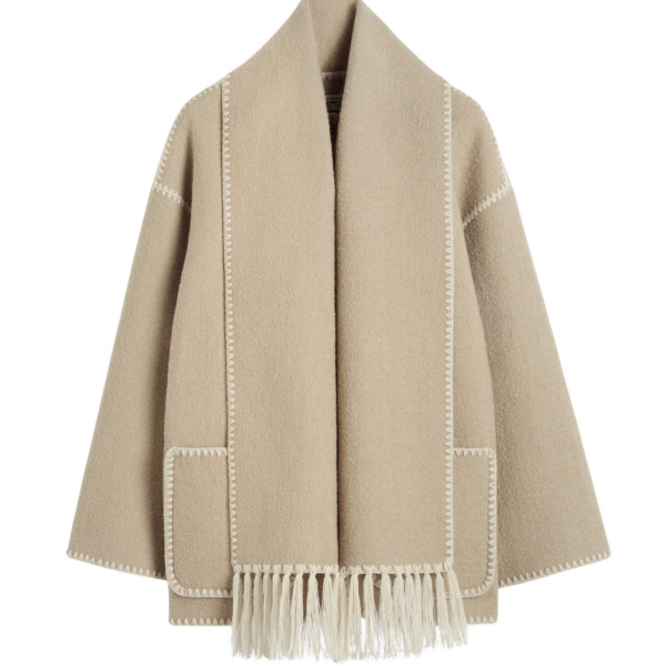 Toteme Embroidered Scarf Jacket Harvest