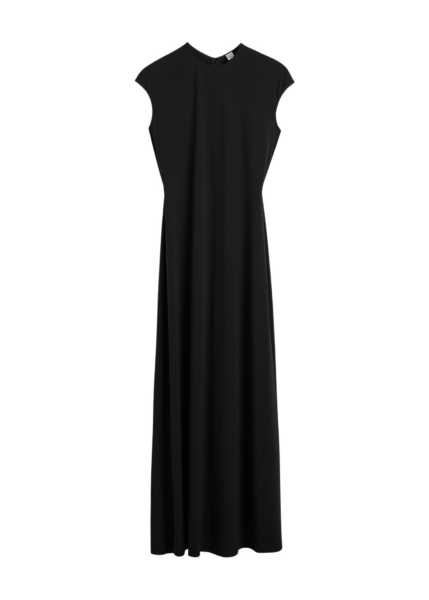 Totême Everyday Dress Black - Dresses - Scandinavian Minimalist Luxury at Luxury Shoes 