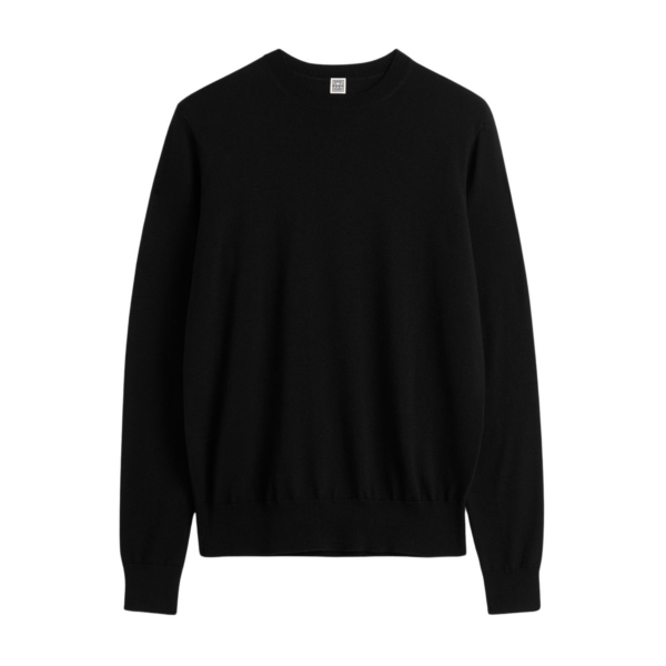 Toteme Fine Crew Knit Black