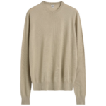 Totême Fine Crew Knit Fawn - Knitwear - Scandinavian Minimalist Luxury at Luxury Shoes 