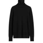 Totême Fine Turtleneck Black - Knitwear - Scandinavian Minimalist Luxury at Luxury Shoes 