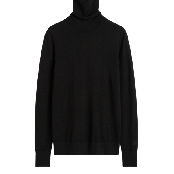 Toteme Fine Turtleneck Black Knit