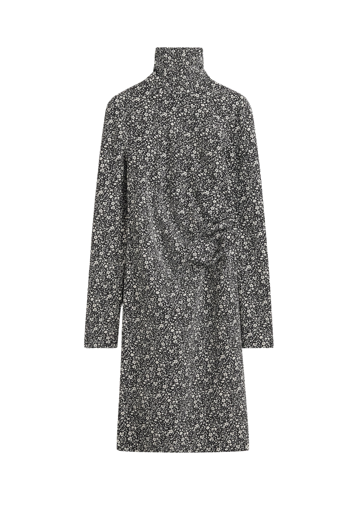 Toteme-Floral-Twist-Dress-BlackWhite70479_nobg Totême Floral Twist Dress Black/White - Dresses - Scandinavian Minimalist Luxury at Luxury Shoes