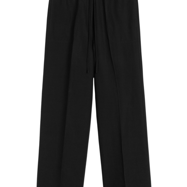 Toteme Fluid Drawstring Trousers Black