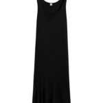 Totême Fluted Hem Dress Black - Dresses - Scandinavian Minimalist Luxury at Luxury Shoes 