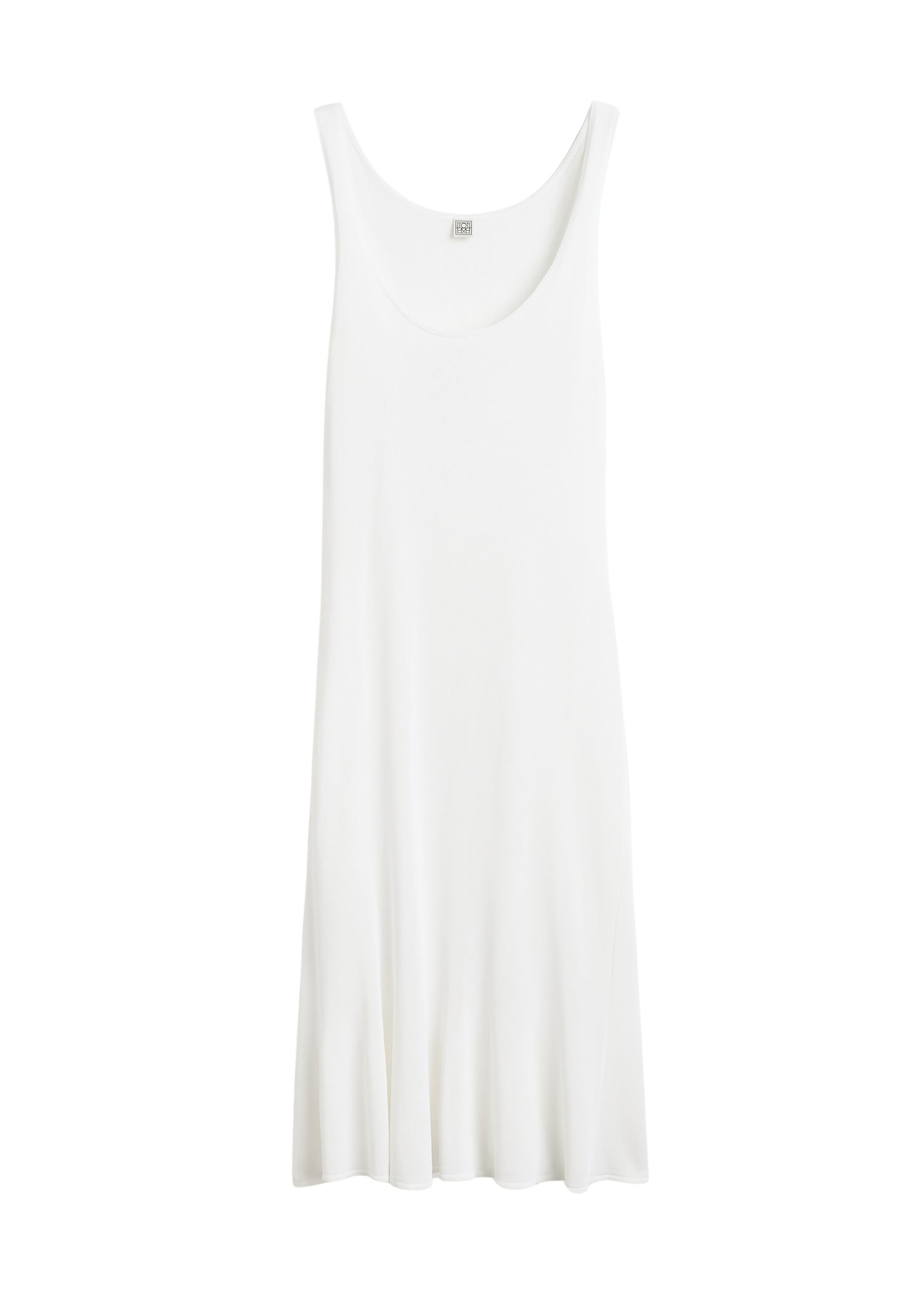 Toteme-Fluted-Hem-Dress-Optic-White61645_nobg Totême Fluted Hem Dress Optic White - Dresses - Scandinavian Minimalist Luxury at Luxury Shoes