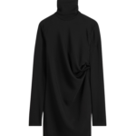 Totême High-Neck Twist Blouse Black - Tops - Scandinavian Minimalist Luxury at Luxury Shoes 