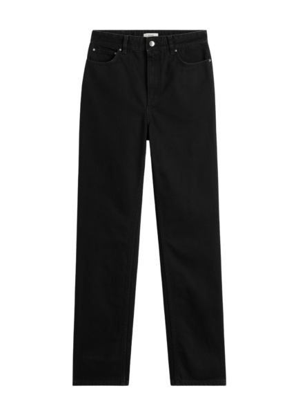 Totême High Slim Denim Black - Pants - Scandinavian Minimalist Luxury at Luxury Shoes 