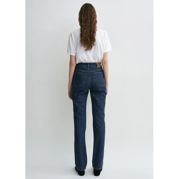 Totême High Slim Denim Indigo - Pants - Scandinavian Minimalist Luxury at Luxury Shoes 