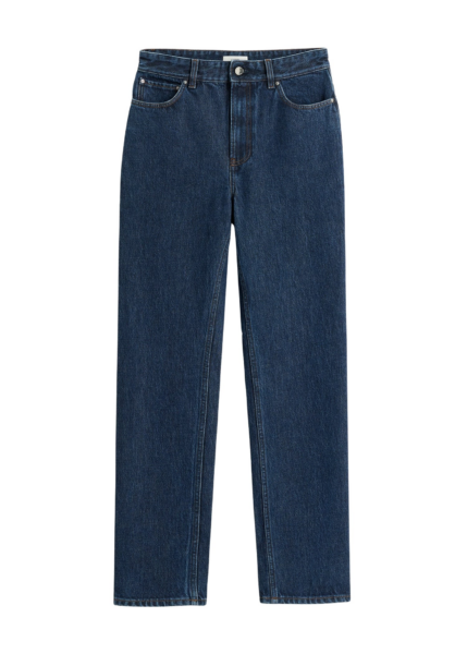 Totême High Slim Denim Indigo - Pants - Scandinavian Minimalist Luxury at Luxury Shoes 
