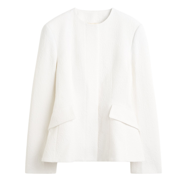 Toteme Jacquard Cotton Jacket Optic White
