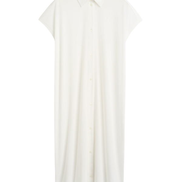 Totême Jersey Shirtdress Off-White - Dresses - Scandinavian Minimalist Luxury at Luxury Shoes 