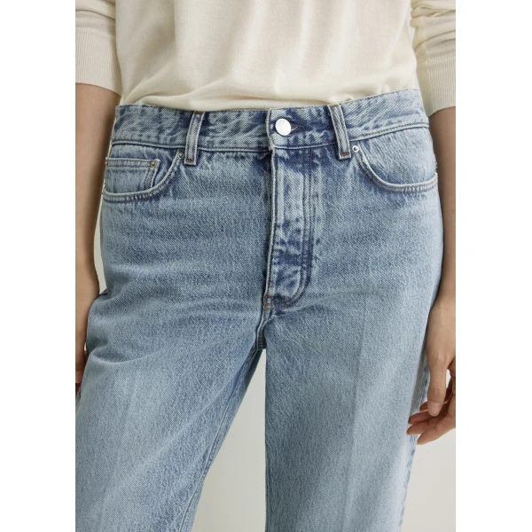 Totême Kick Flare Denim True Vintage - Pants - Scandinavian Minimalist Luxury at Luxury Shoes 